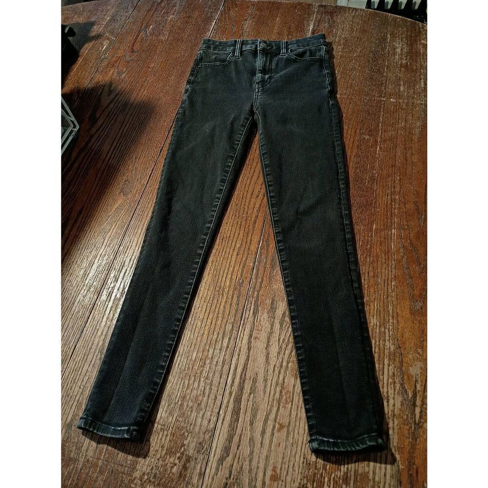 Size 0 American Eagle 360 NEXT Level Stretch Black Denim Jeans Casual Pants